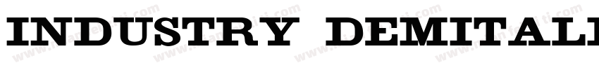 Industry DemItalic字体转换